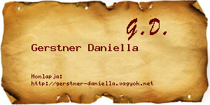 Gerstner Daniella névjegykártya